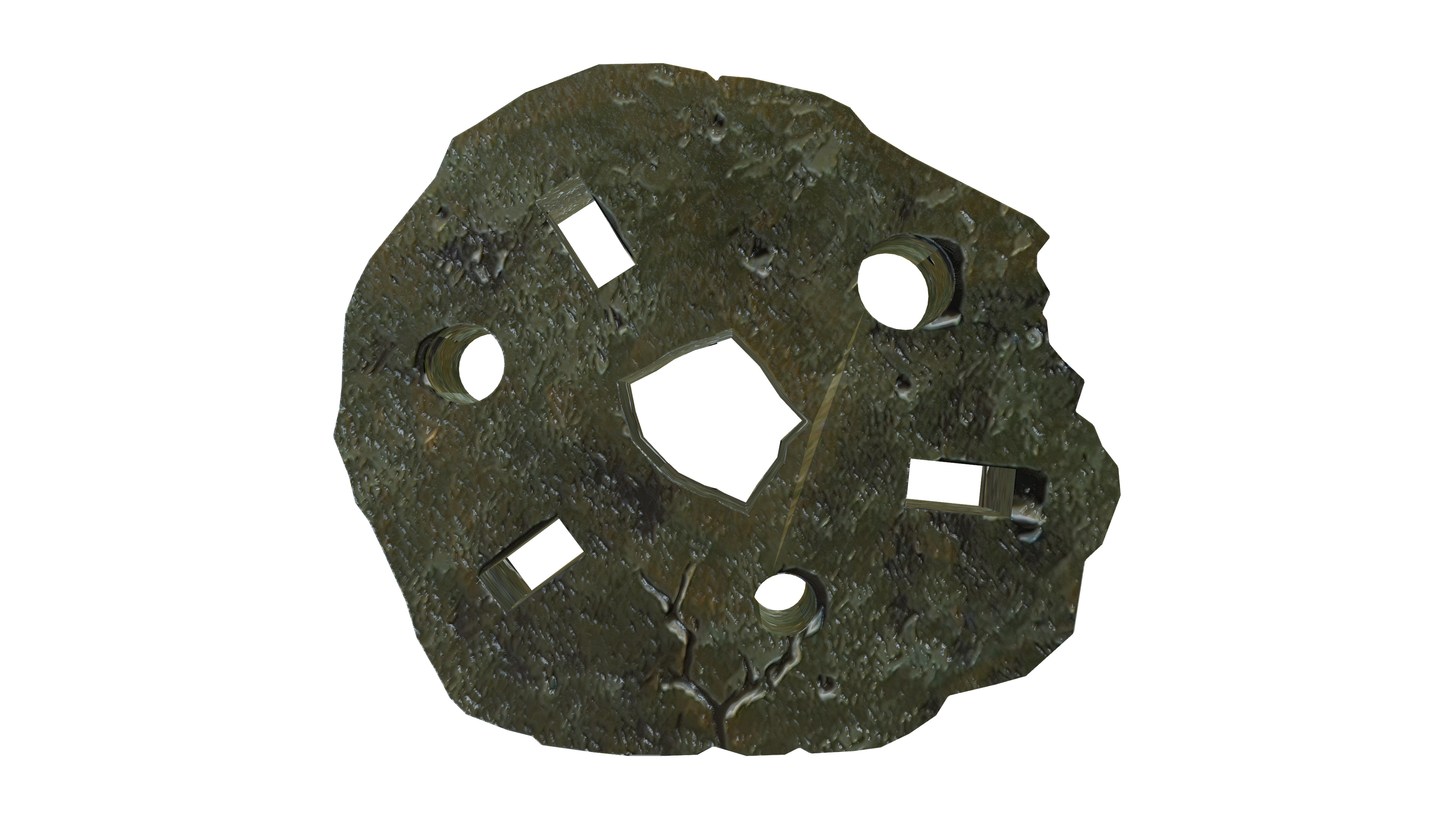 Mr Krabs Lucky Penny Low-poly 3D model_2