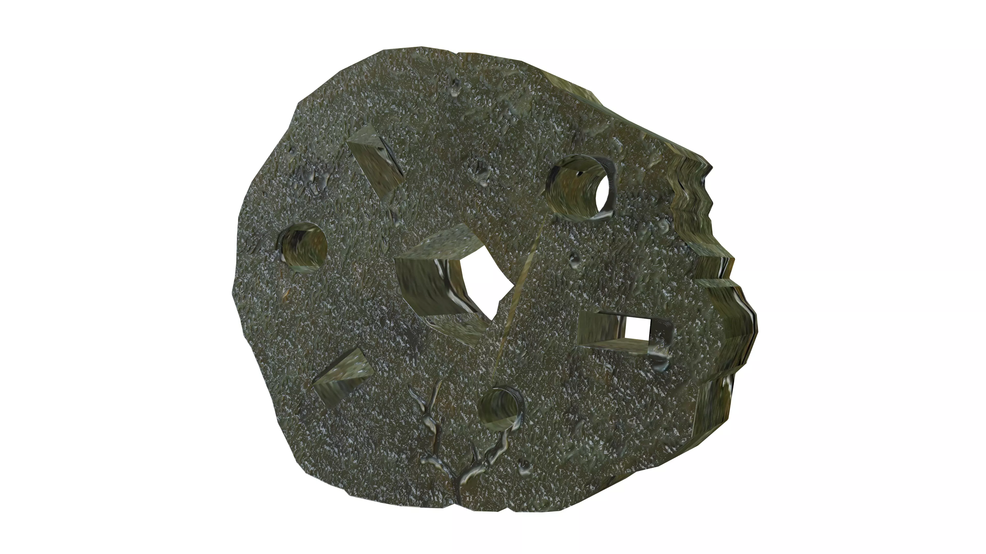 Mr Krabs Lucky Penny Low-poly 3D model_0