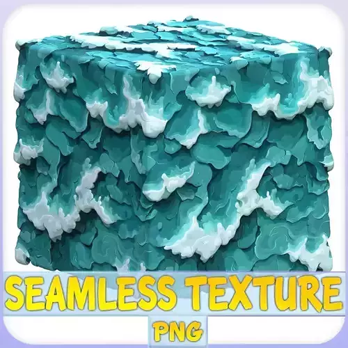  Stylized Water Seamless Texture