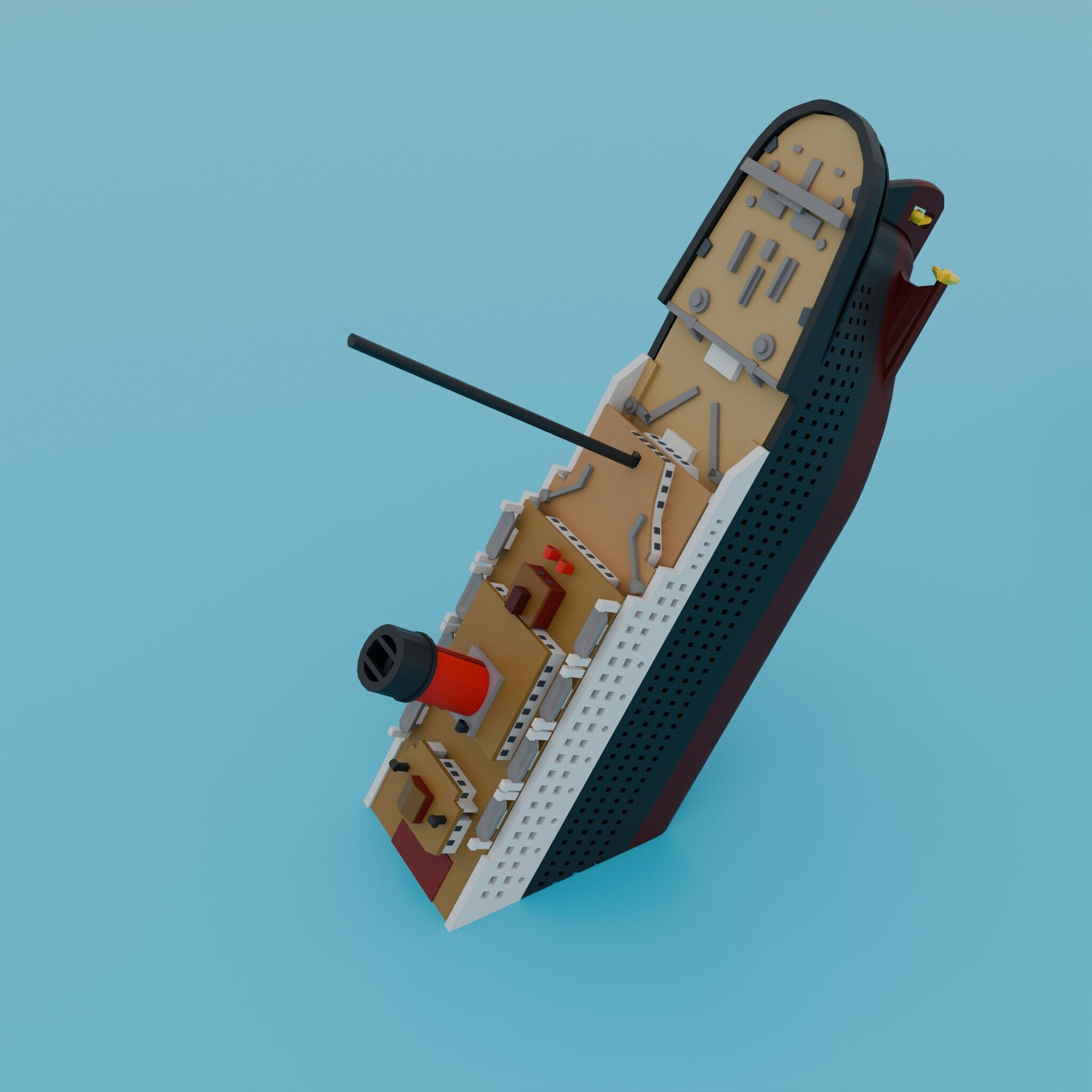 Titanic Ship 3D print model_8