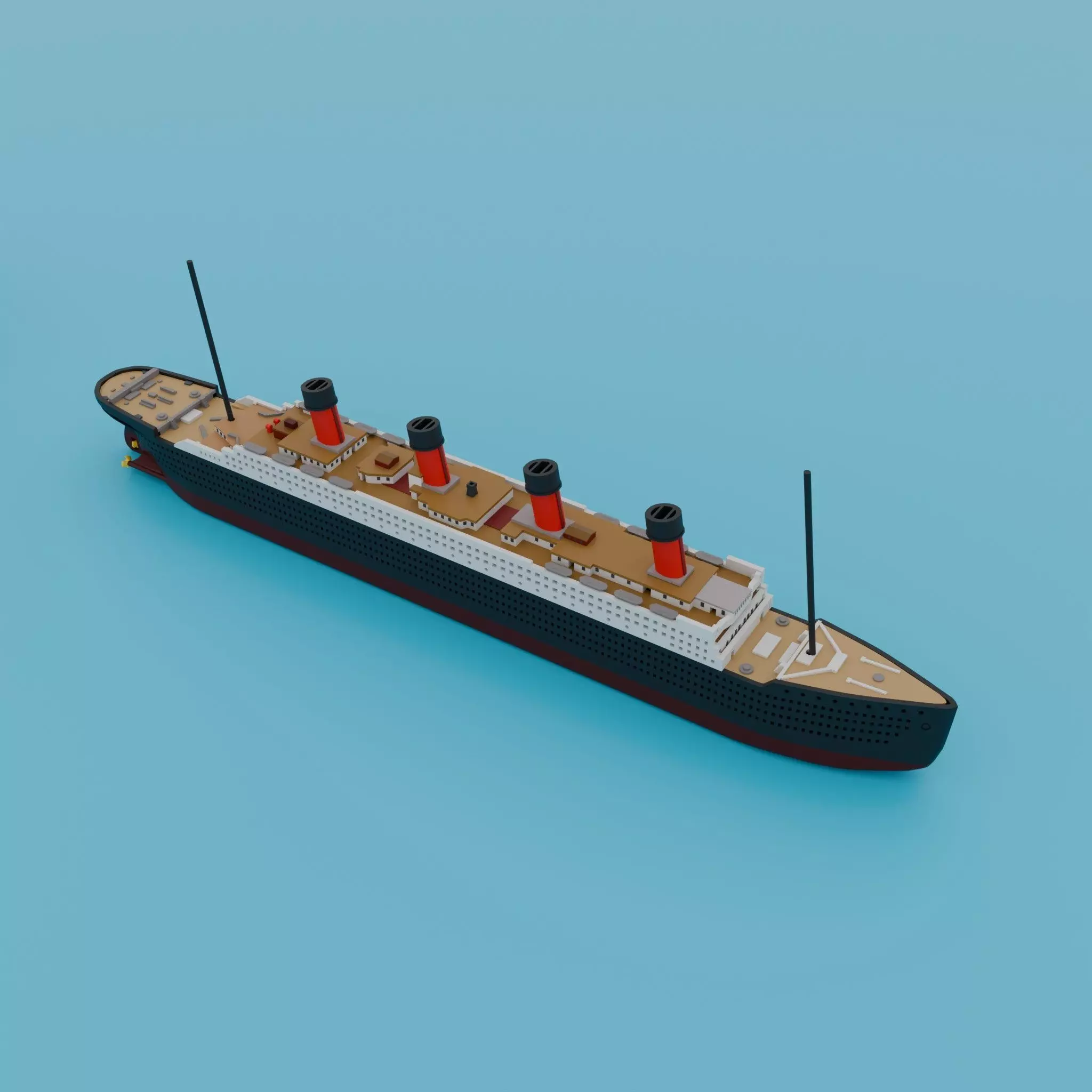 Titanic Ship 3D print model_0