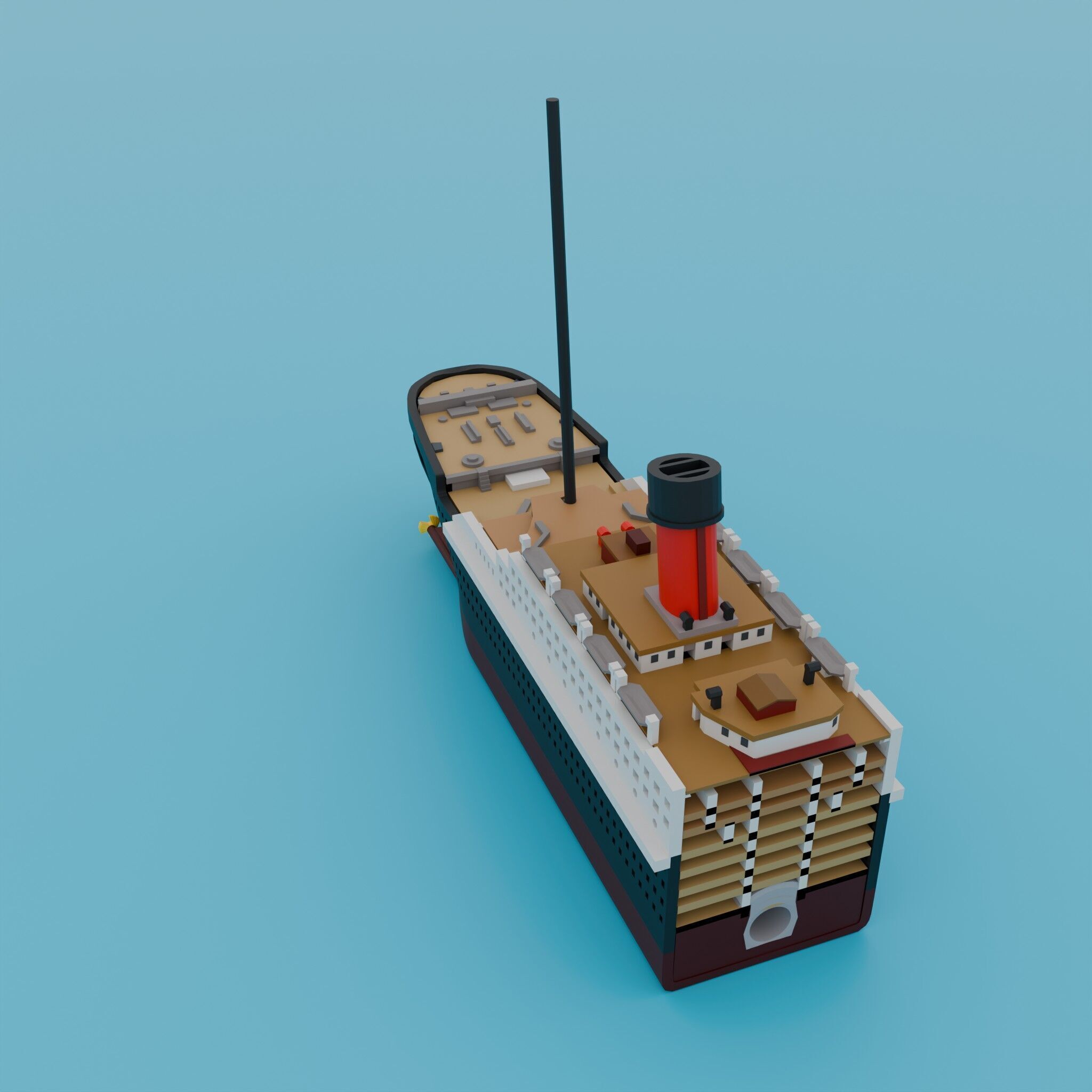 Titanic Ship 3D print model_9