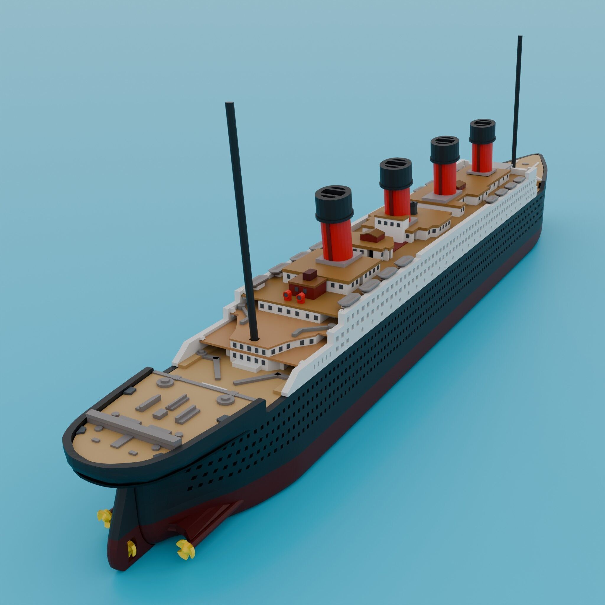 Titanic Ship 3D print model_6