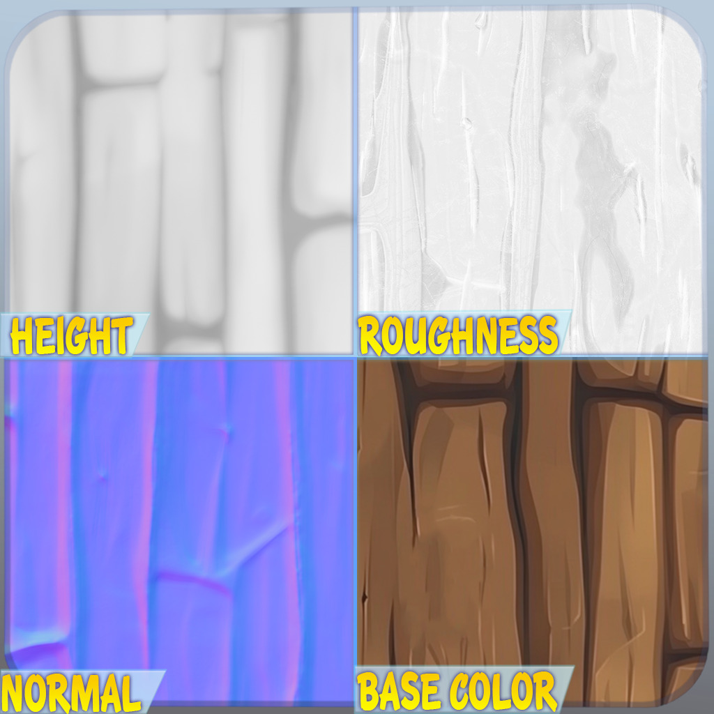 Stylized Wood Seamless Texture Texture_1