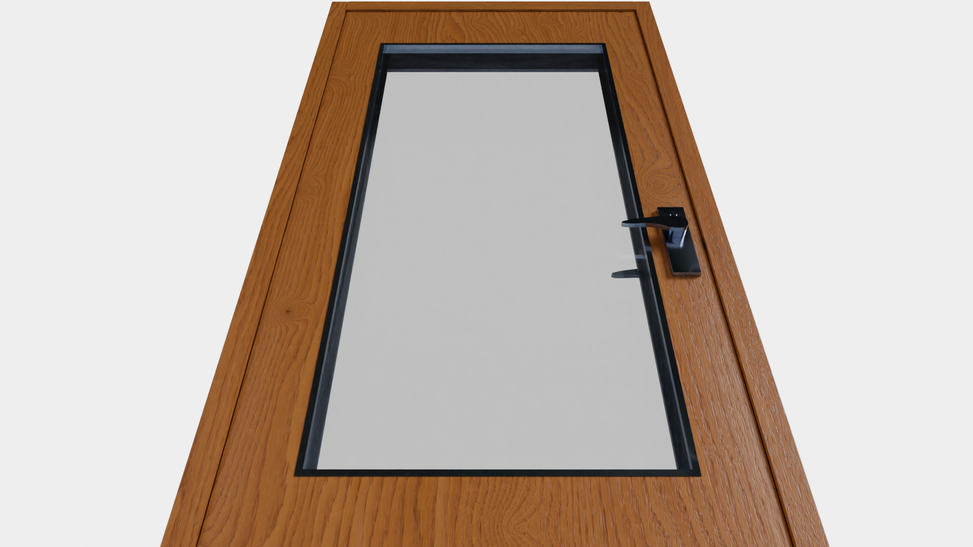 Modern Wood Door Free 3D model_5