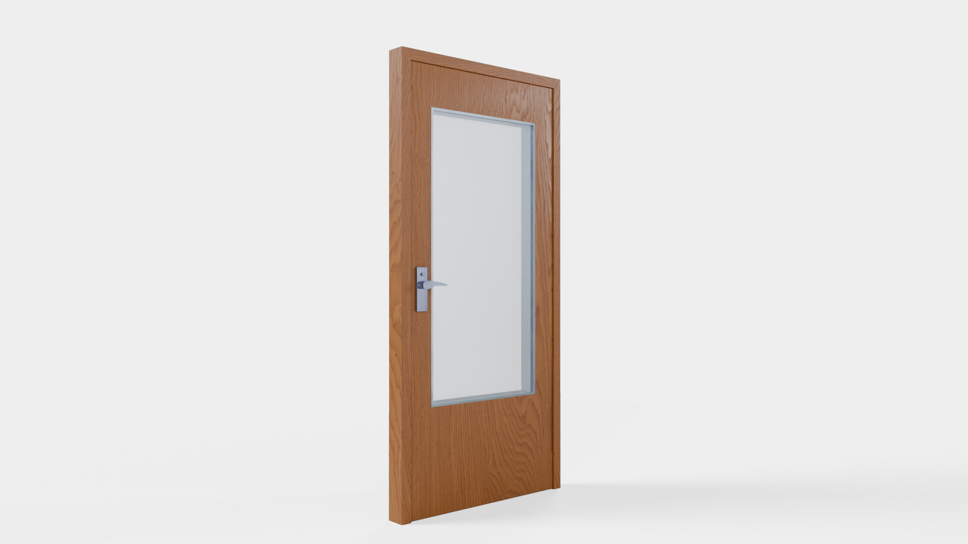 Modern Wood Door Free 3D model_1