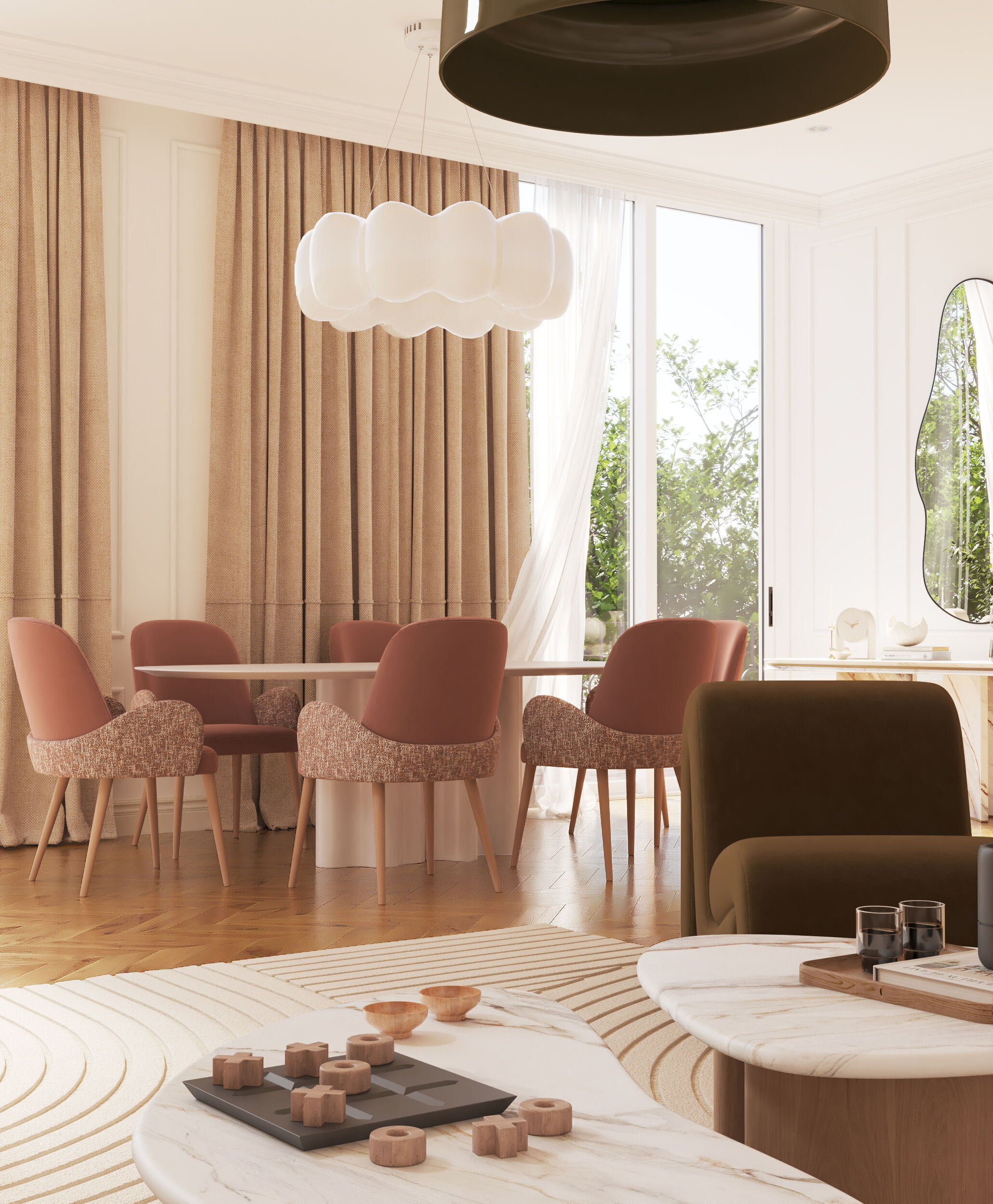Neoclassical Interior with a Modern Touch 3D model_5