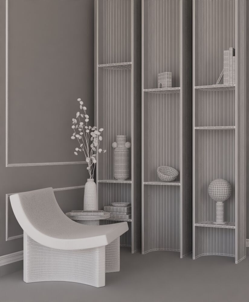 Neoclassical Interior with a Modern Touch 3D model_14