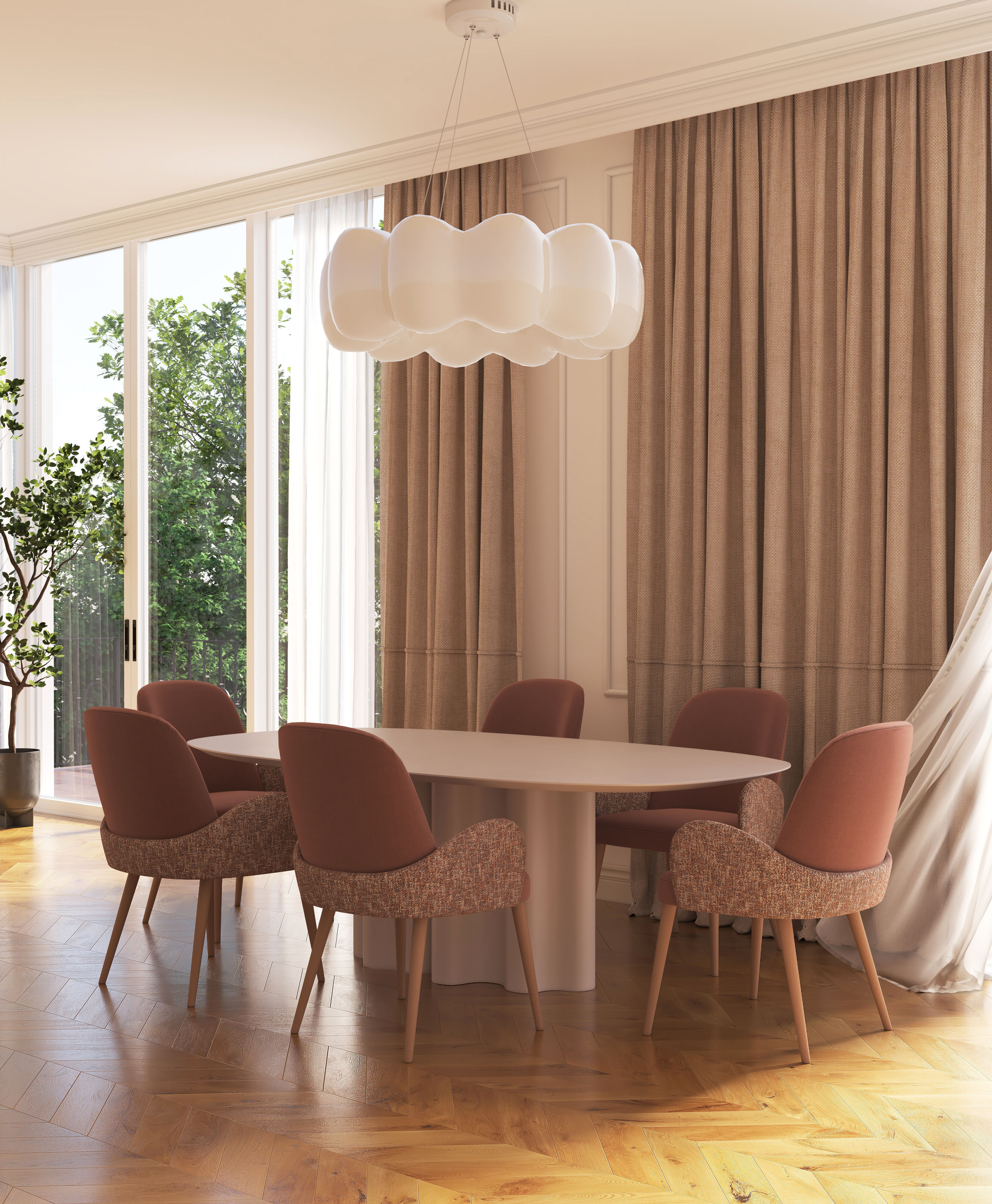 Neoclassical Interior with a Modern Touch 3D model_7