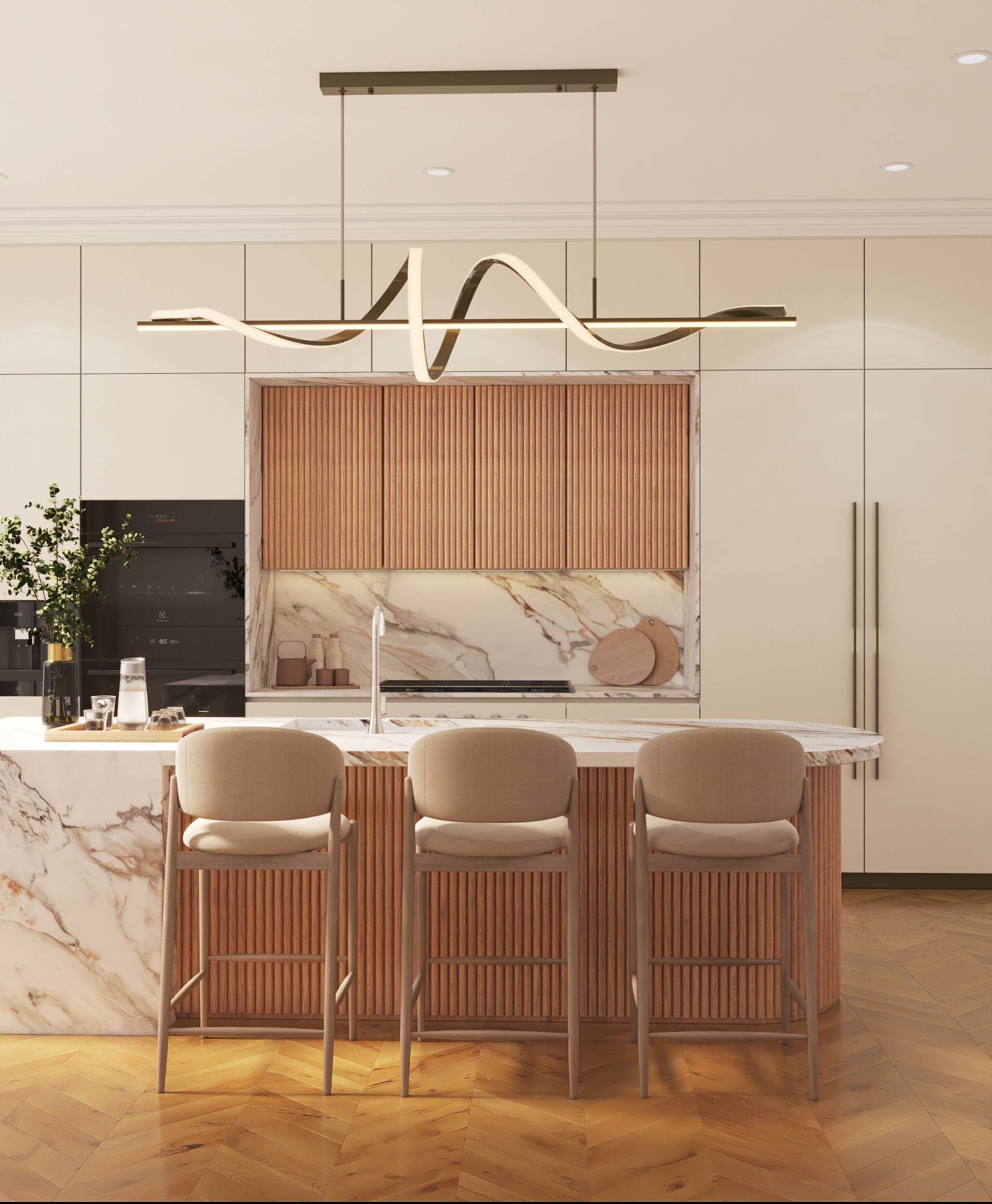 Neoclassical Interior with a Modern Touch 3D model_2