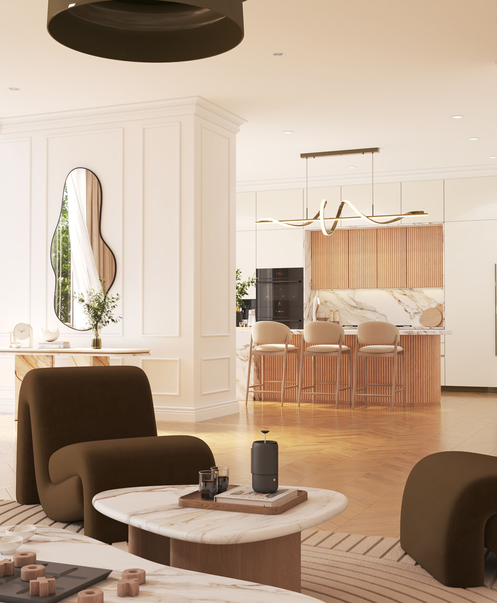 Neoclassical Interior with a Modern Touch 3D model_4