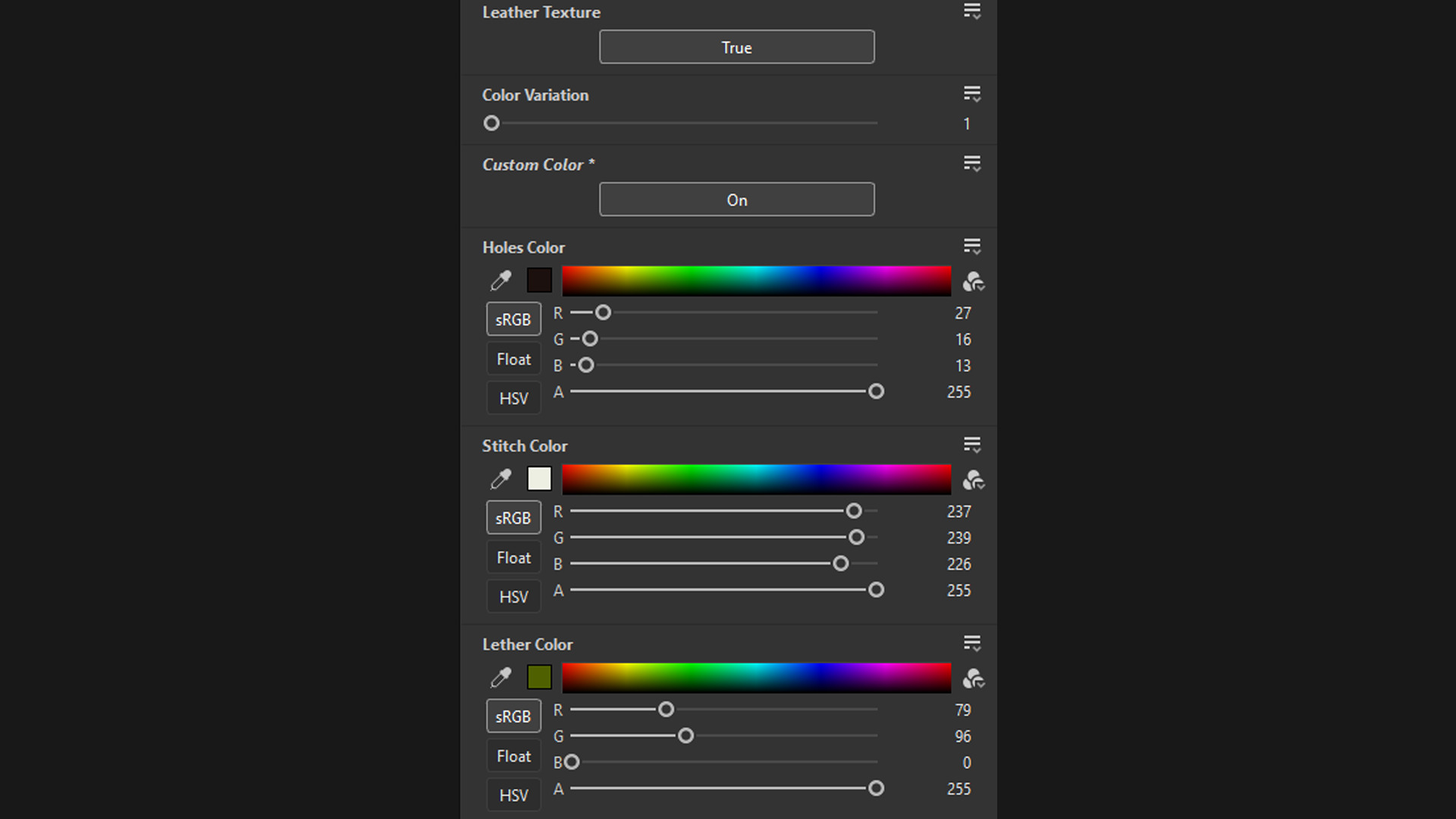 Seamless Perforated Stitched Leather Material Textures Texture_3