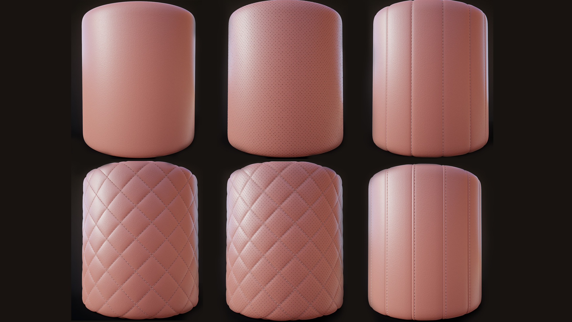 Seamless Perforated Stitched Leather Material Textures Texture_1