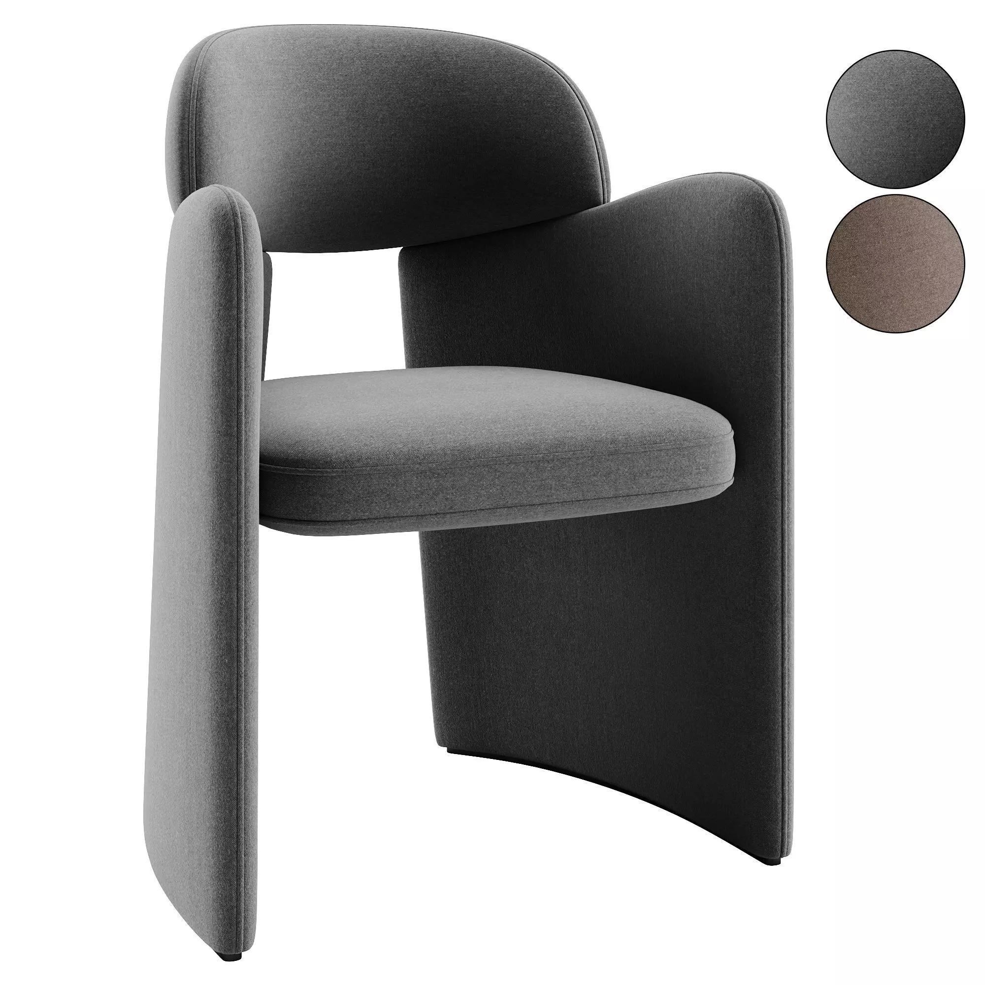 Dining armchair Blanca 3D model