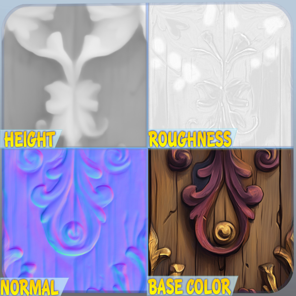 Stylized Wood Seamless Texture Texture_1