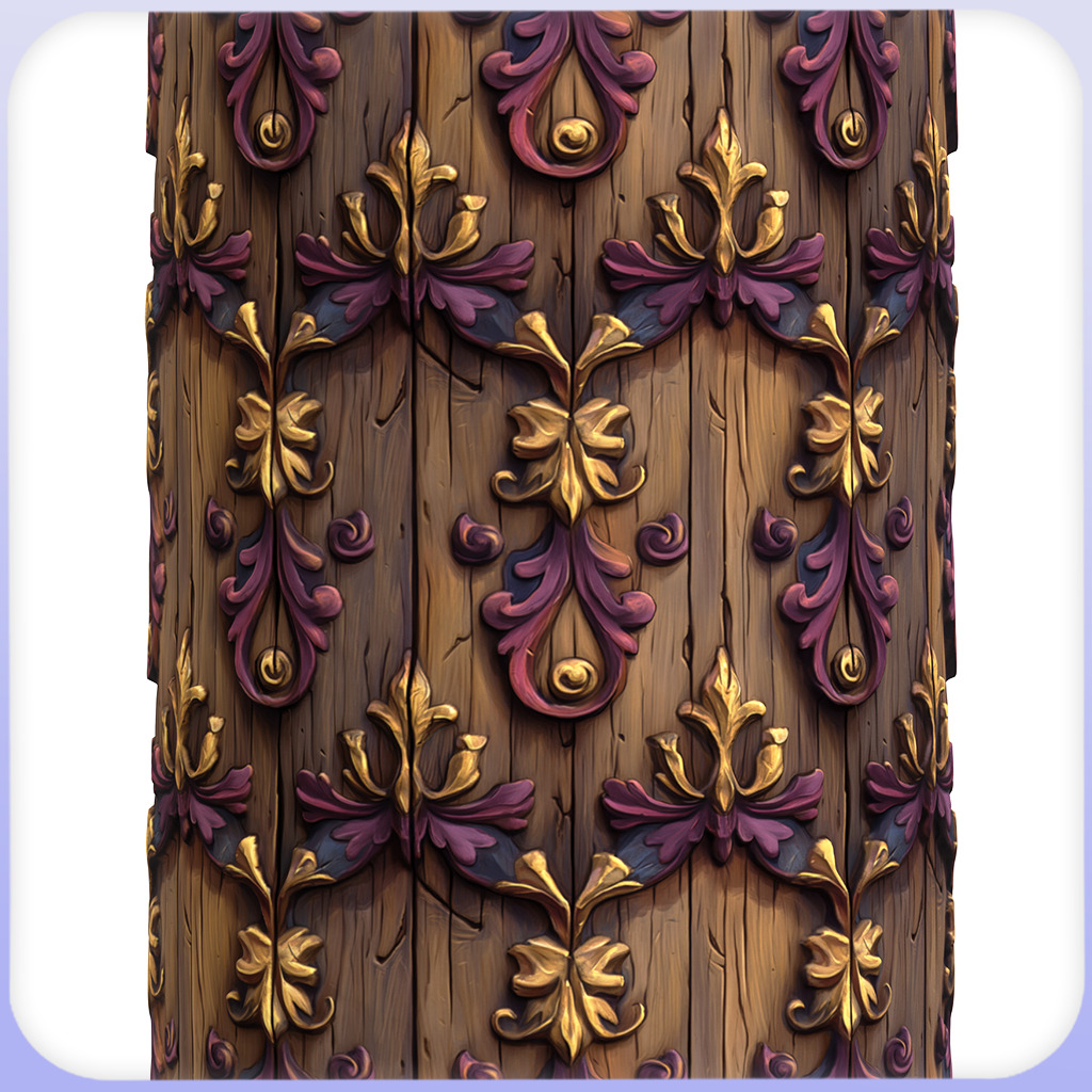 Stylized Wood Seamless Texture Texture_2