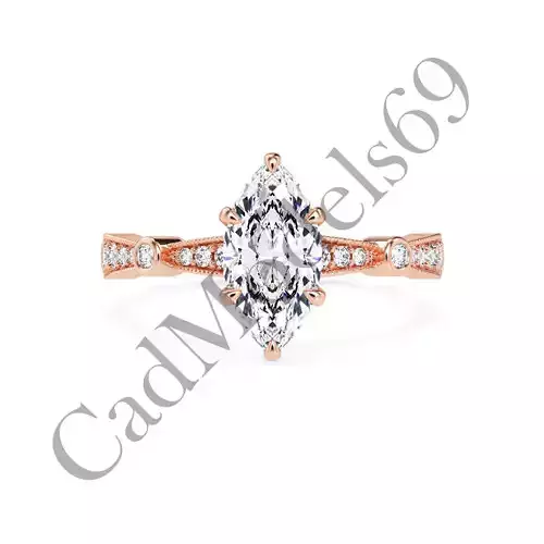 Engagement Ring35 3DM Model with 28 IMAGES and 7 VIDEOS 3D print model