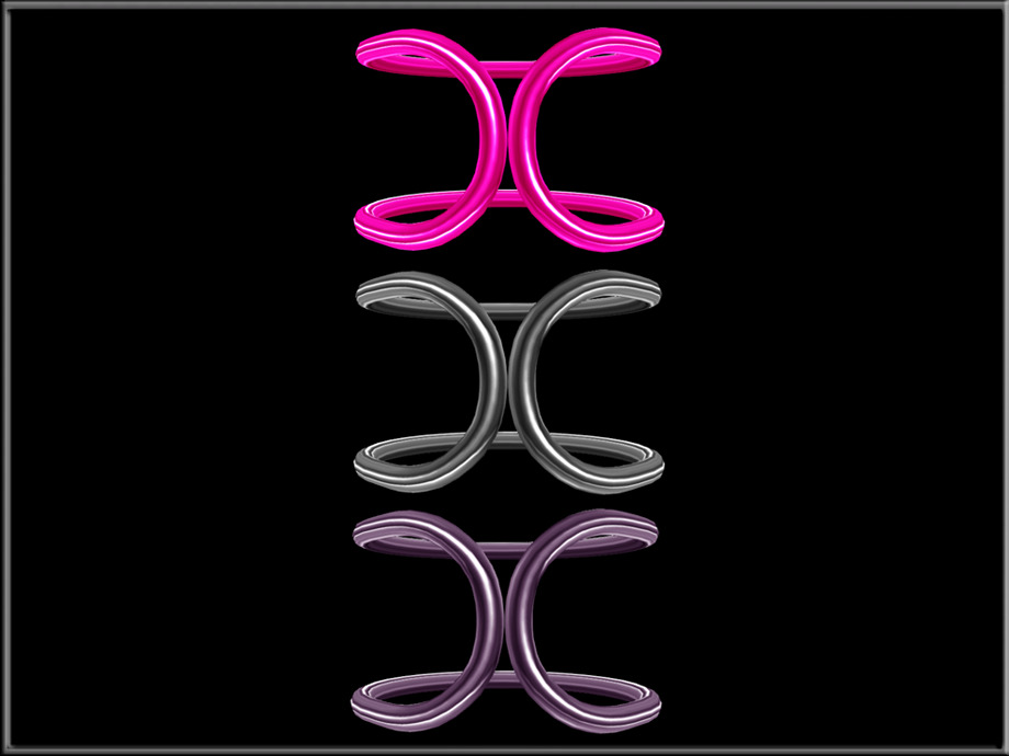 Simple Wire - Circle Low-poly 3D model_2