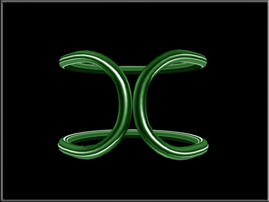 Simple Wire - Circle Low-poly 3D model_9