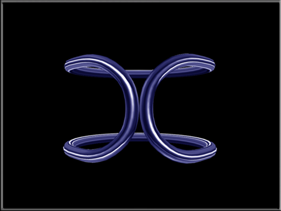 Simple Wire - Circle Low-poly 3D model_10