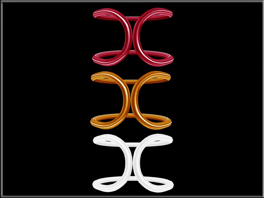 Simple Wire - Circle Low-poly 3D model_1