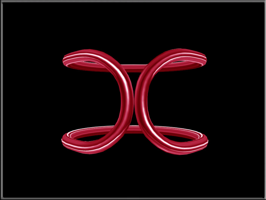 Simple Wire - Circle Low-poly 3D model_5