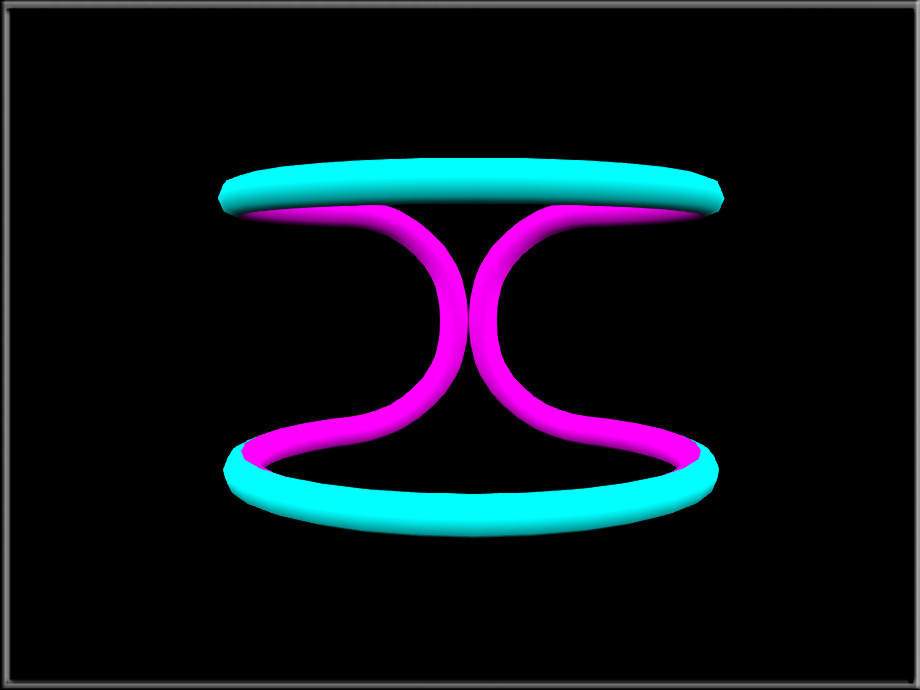 Simple Wire - Circle Low-poly 3D model_16