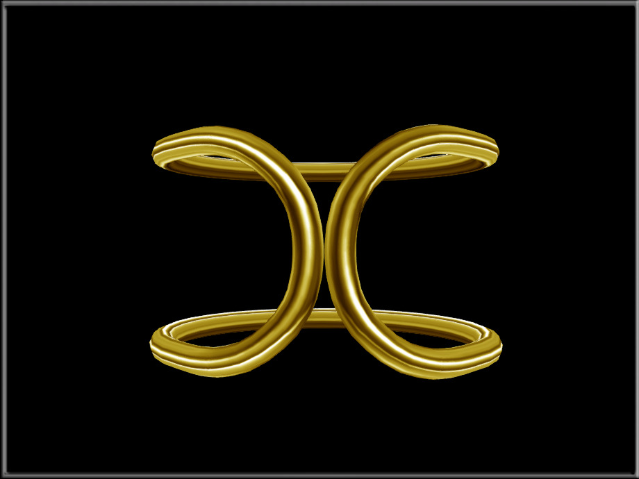 Simple Wire - Circle Low-poly 3D model_11