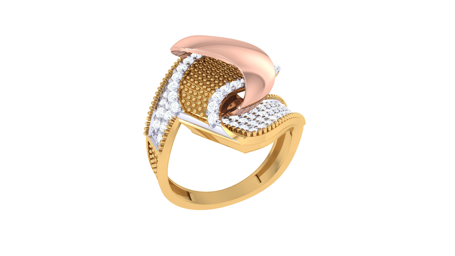 Women Ring  Render 3dm STL OBJ FBX Details 3D print model_2