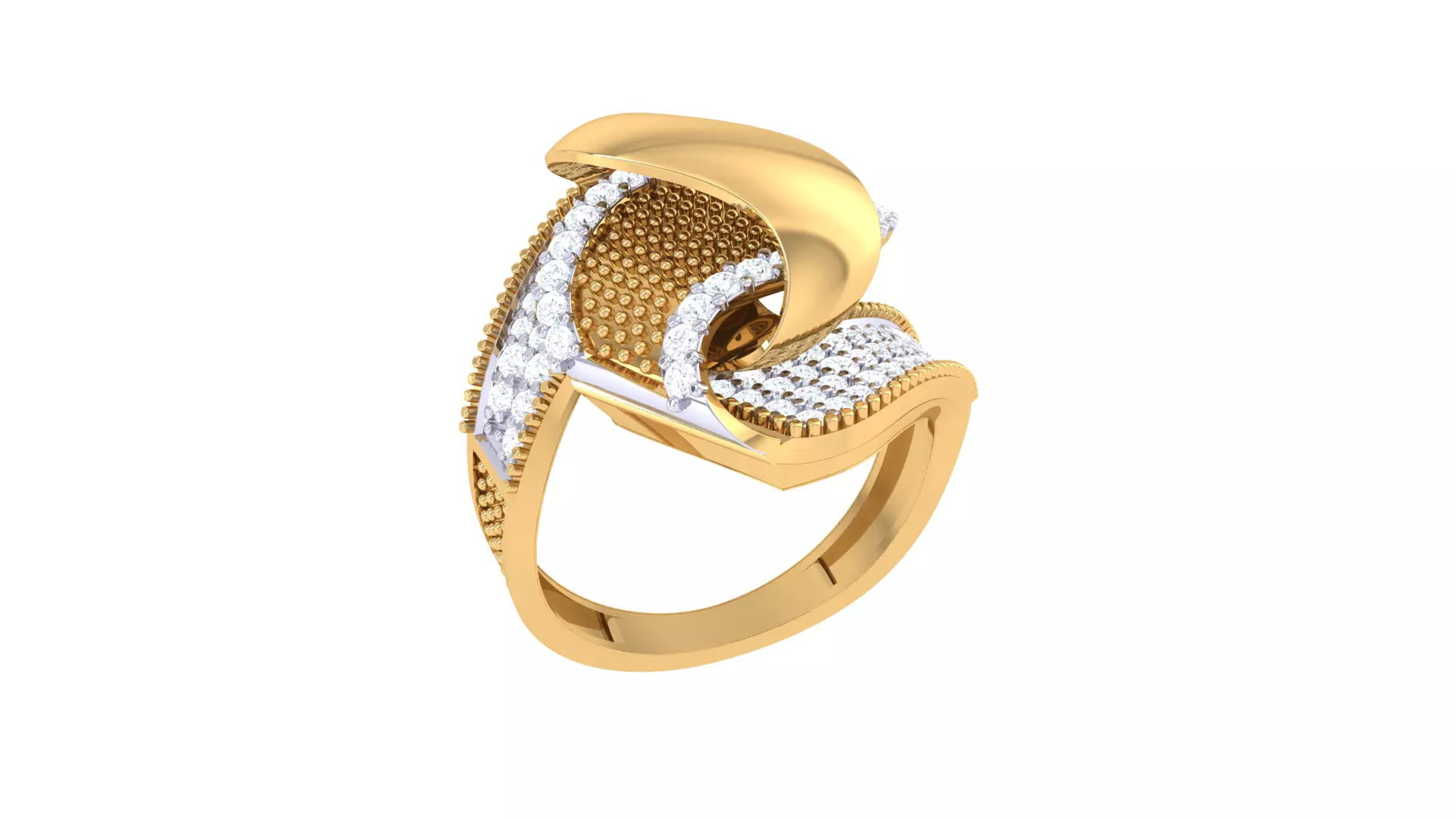 Women Ring  Render 3dm STL OBJ FBX Details 3D print model_0
