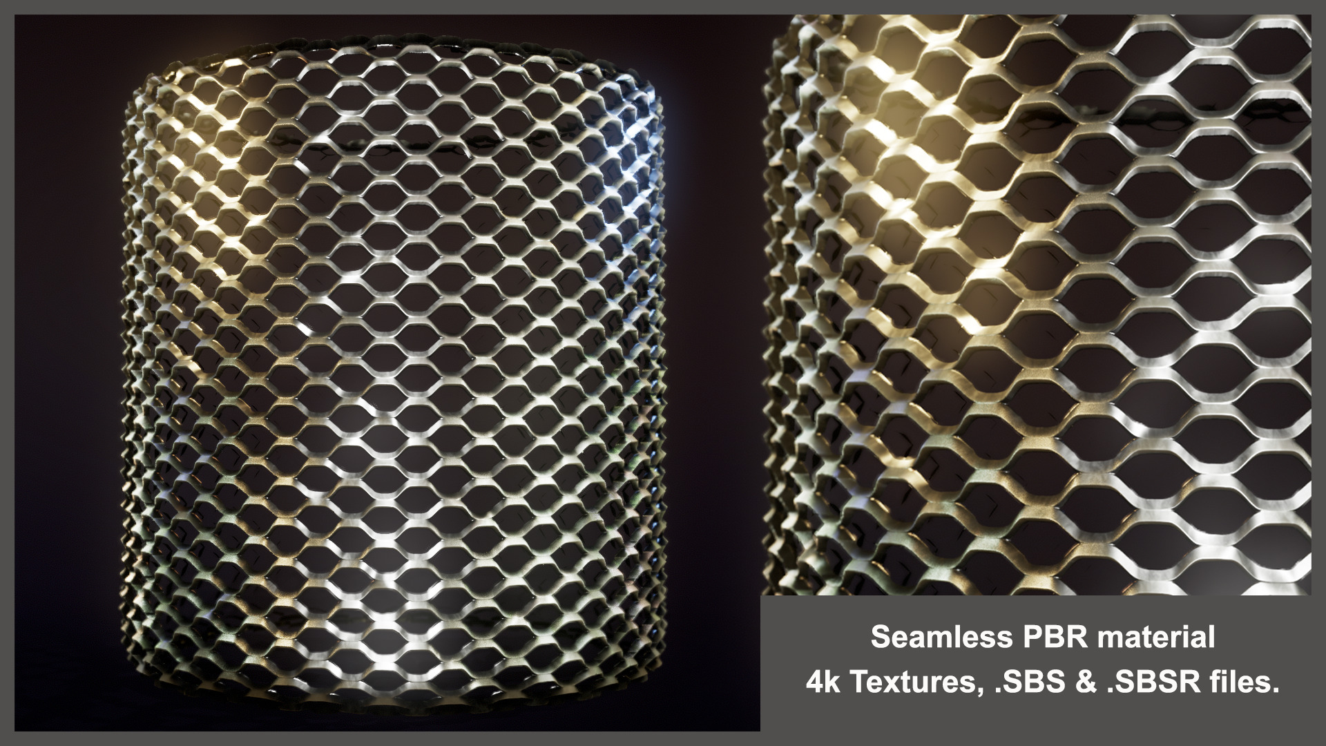 Seamless Aluminum Wire Substance Material Textures Texture_3