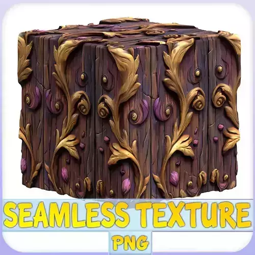  Stylized Wood Seamless Texture
