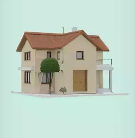 Small two story house