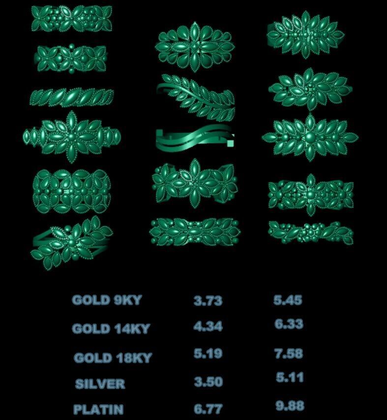 Dual-Style Rings Pack - 16 Unique Models 3D print model_1