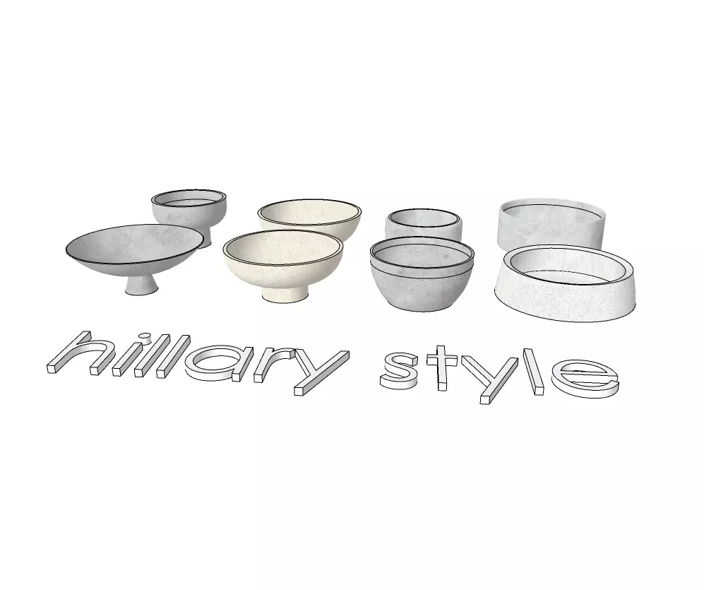 decoration bowl 3D model_0