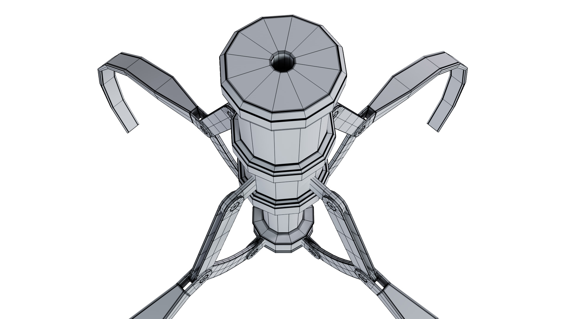 Metal Claw 8 with RIG 3D model_13