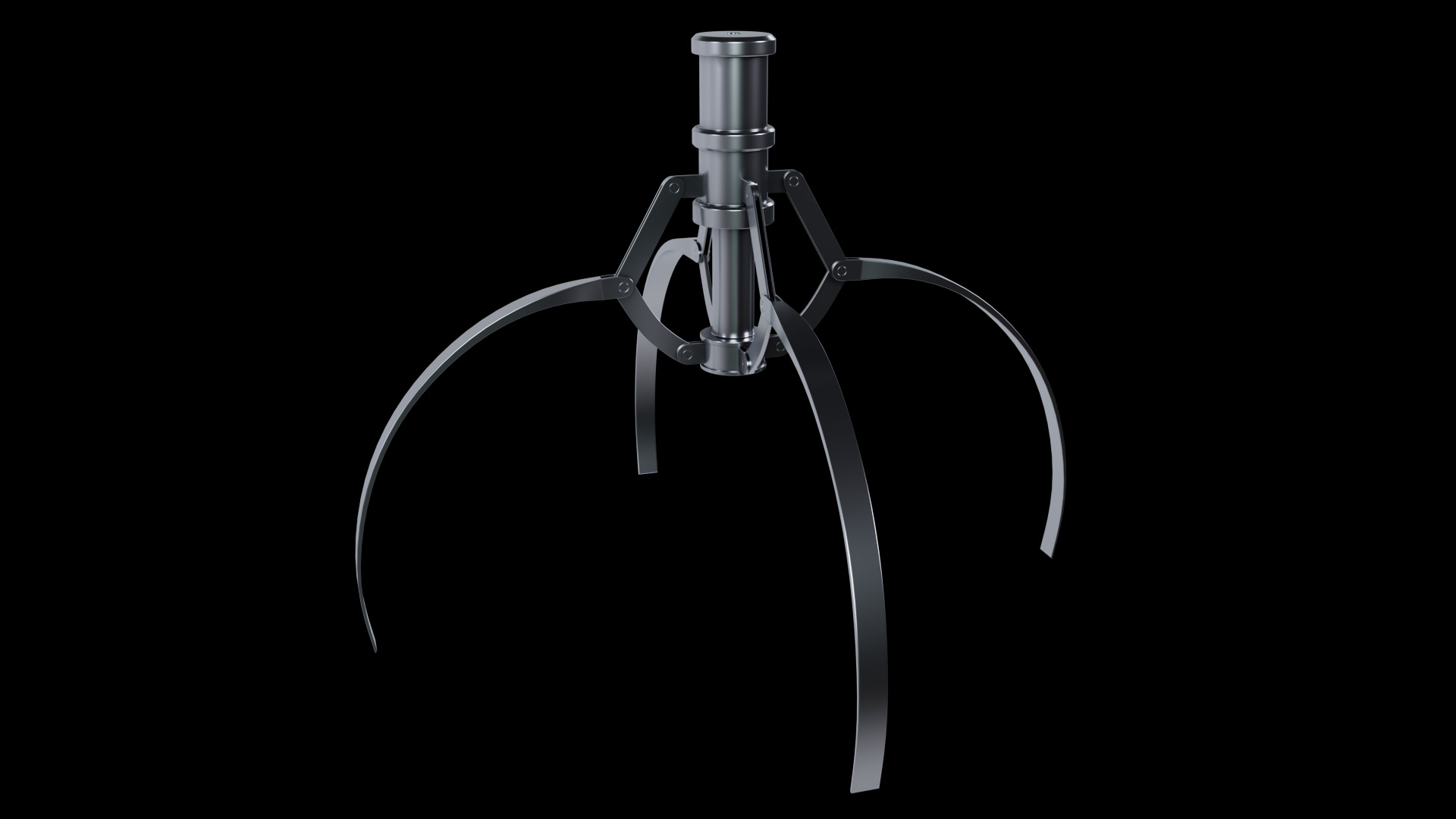 Metal Claw 8 with RIG 3D model_4