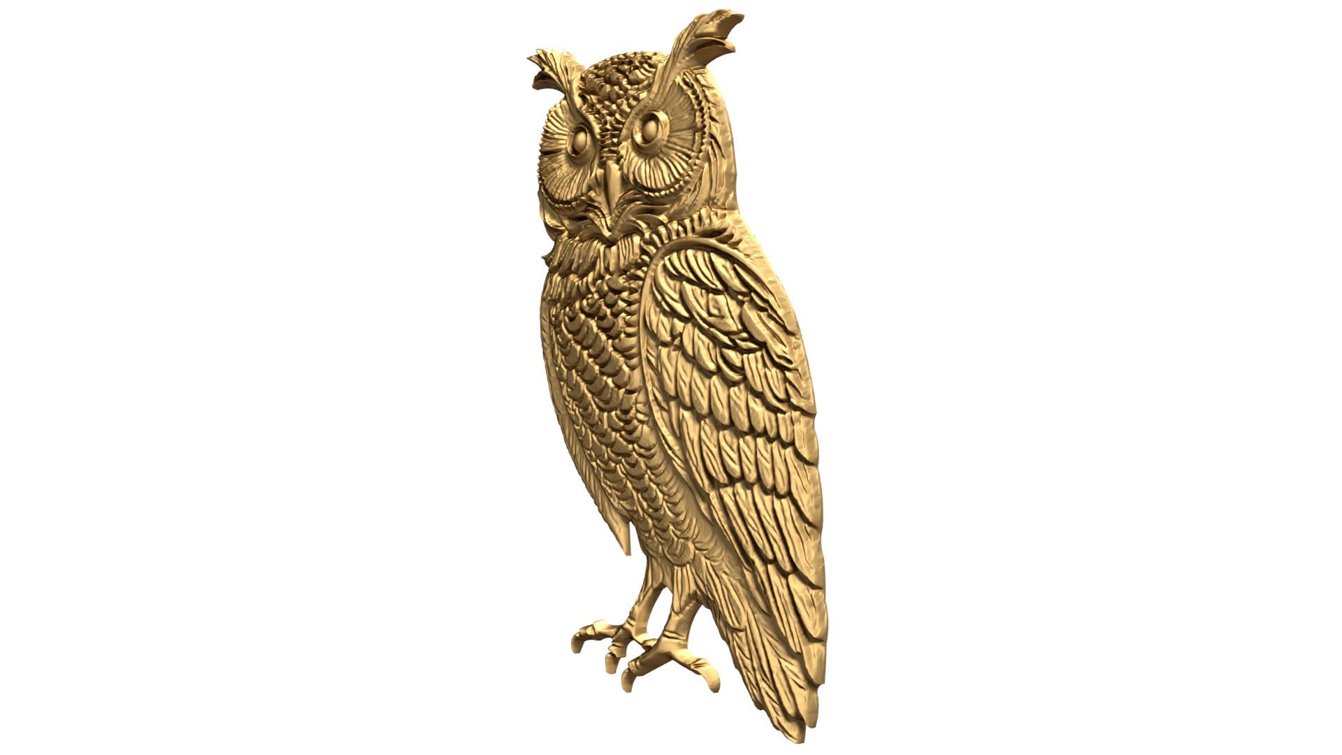 owl pendant-08 3D print model_1