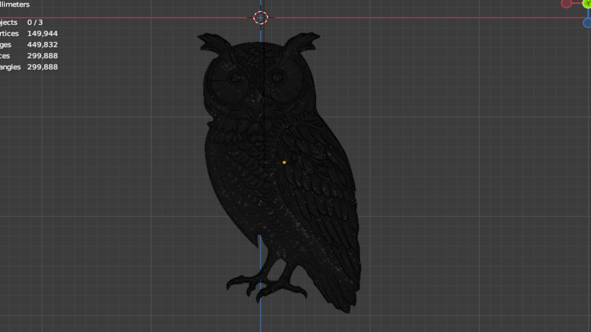 owl pendant-08 3D print model_5