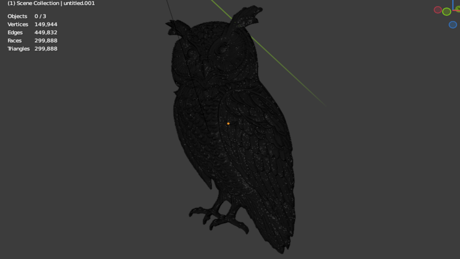 owl pendant-08 3D print model_7