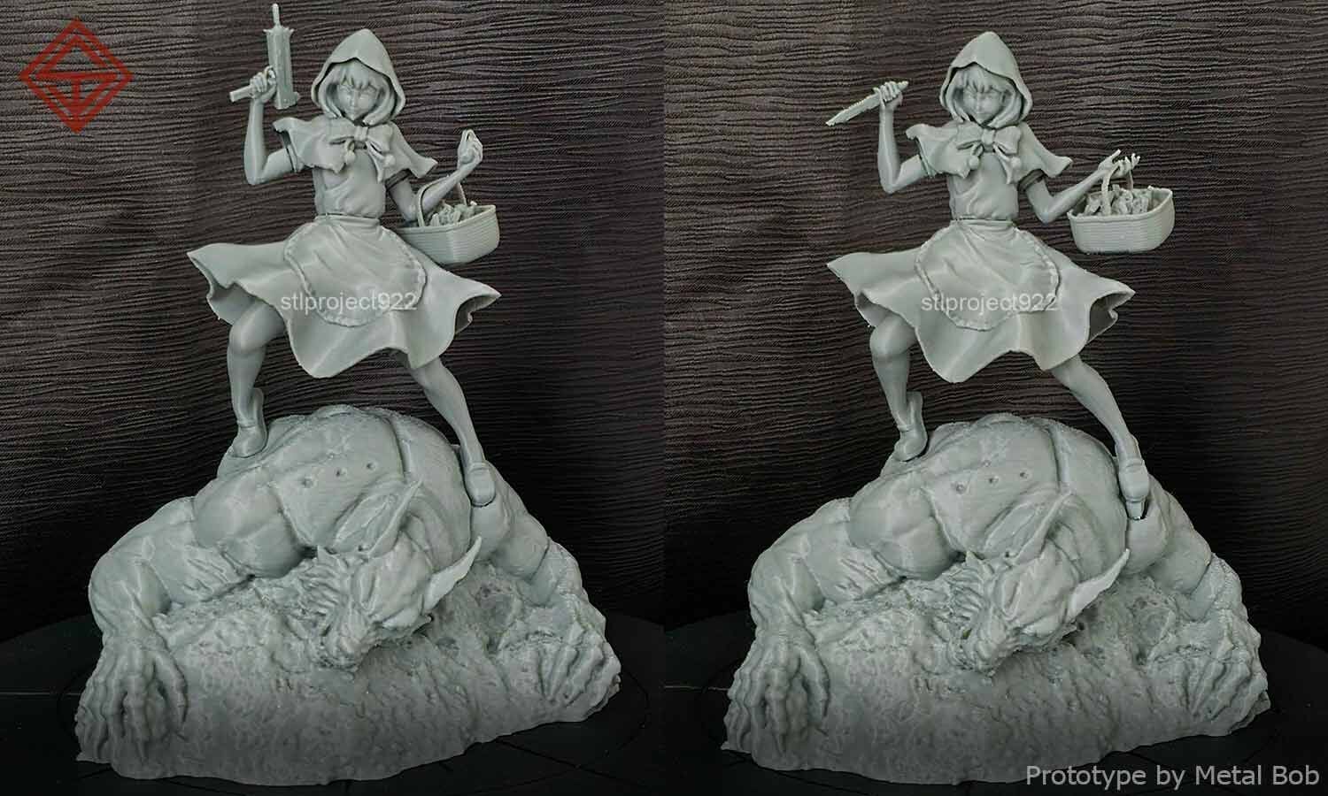 Red Ridding Hood 3D print model_2