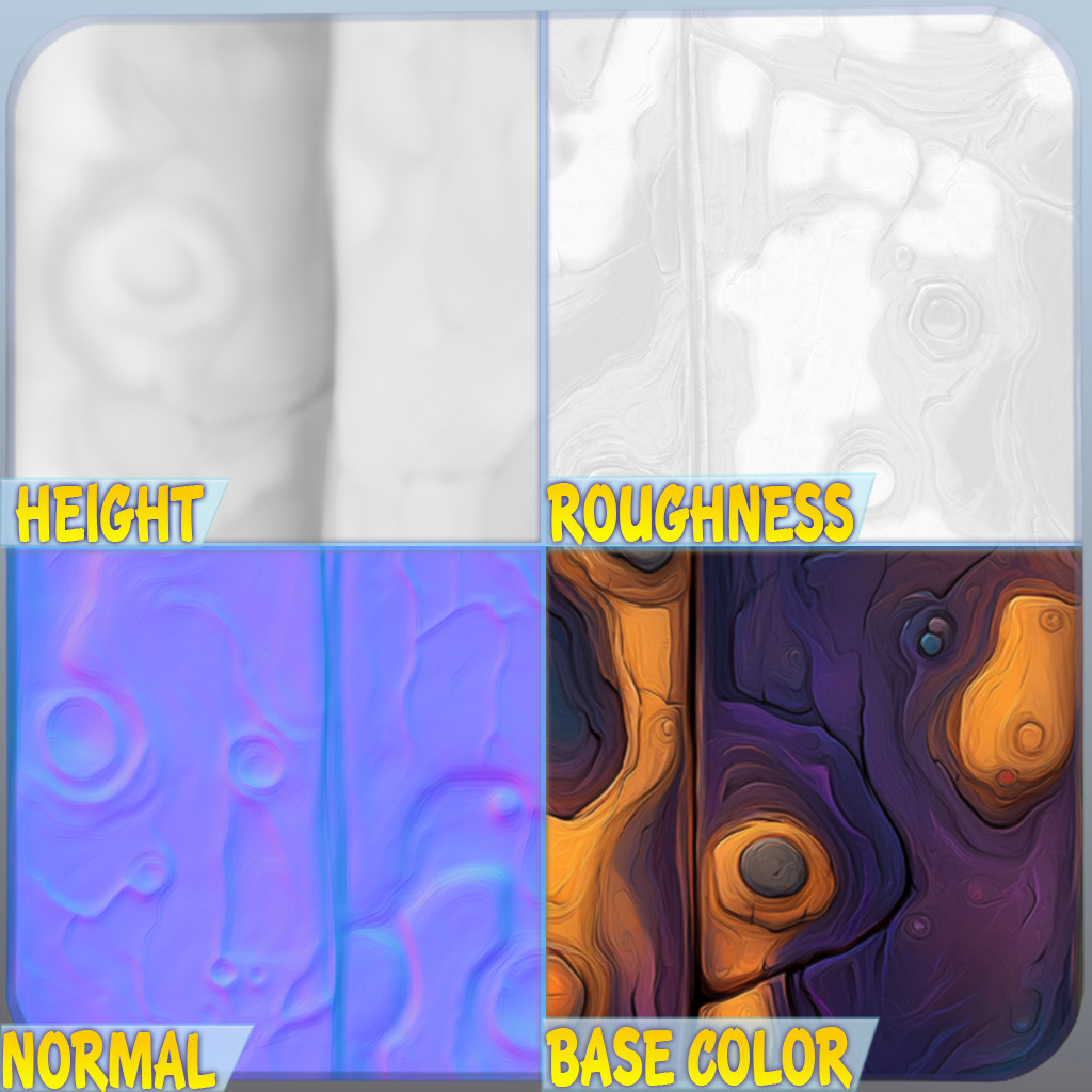 Stylized Wood Seamless Texture Texture_1