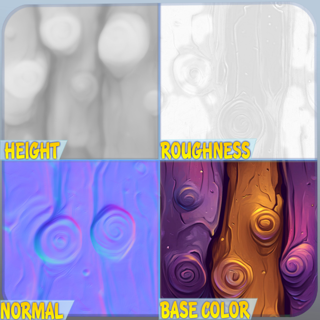 Stylized Wood Seamless Texture Texture_1