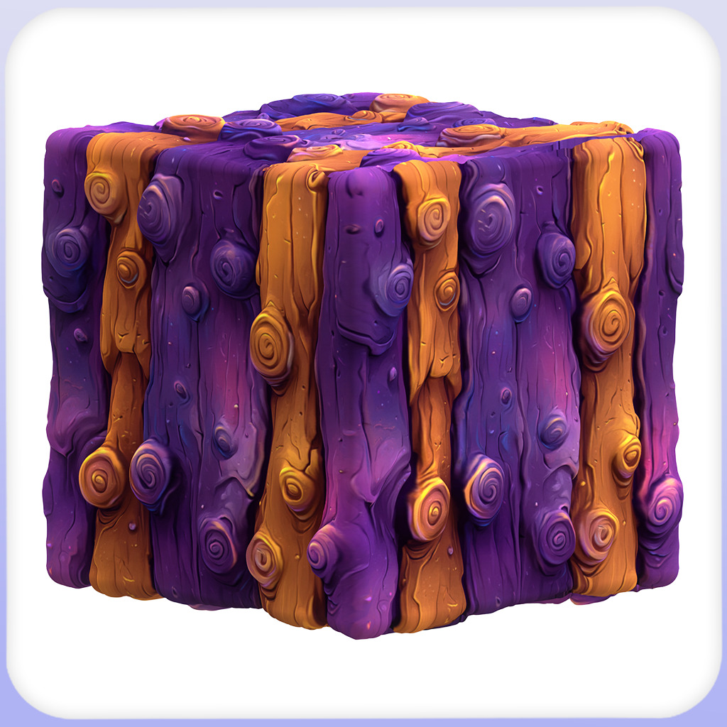 Stylized Wood Seamless Texture Texture_3