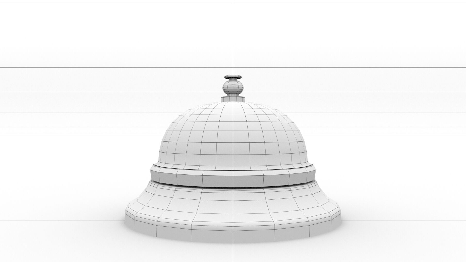 laos Service Bell Low-poly 3D model_6