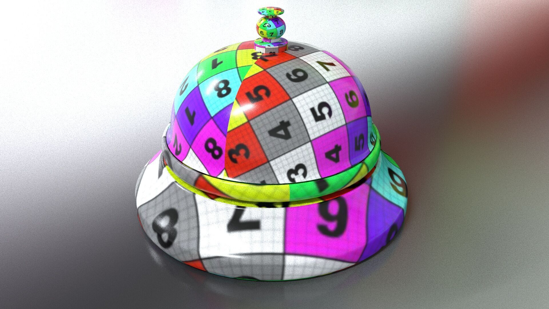 laos Service Bell Low-poly 3D model_13