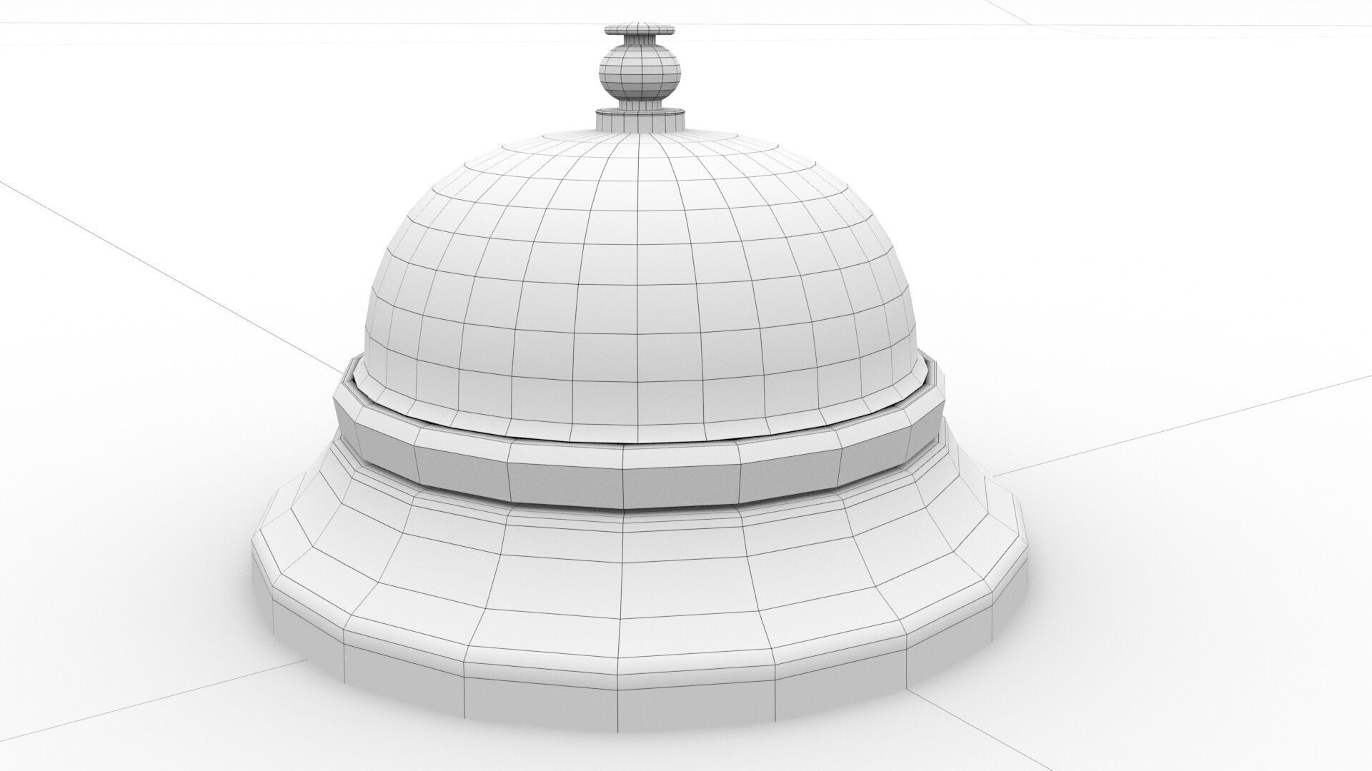laos Service Bell Low-poly 3D model_10