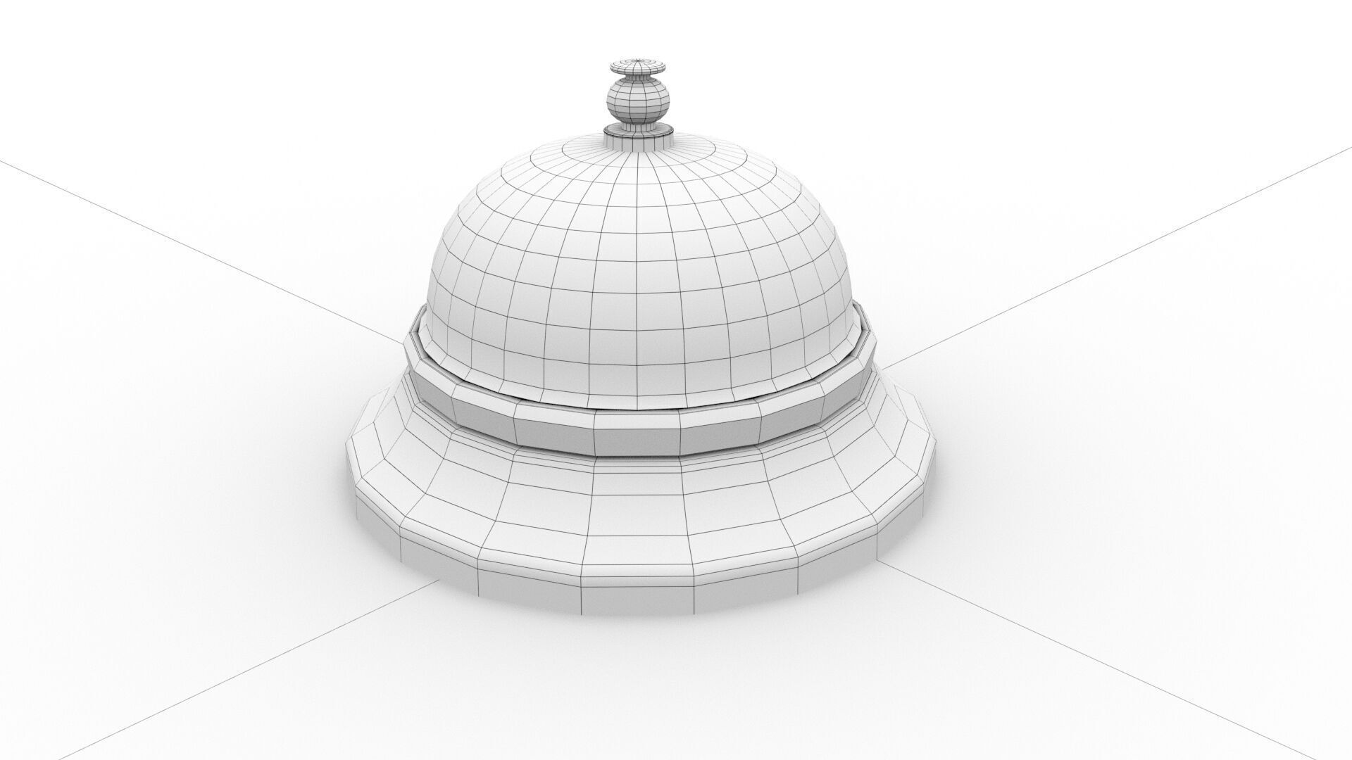 laos Service Bell Low-poly 3D model_7