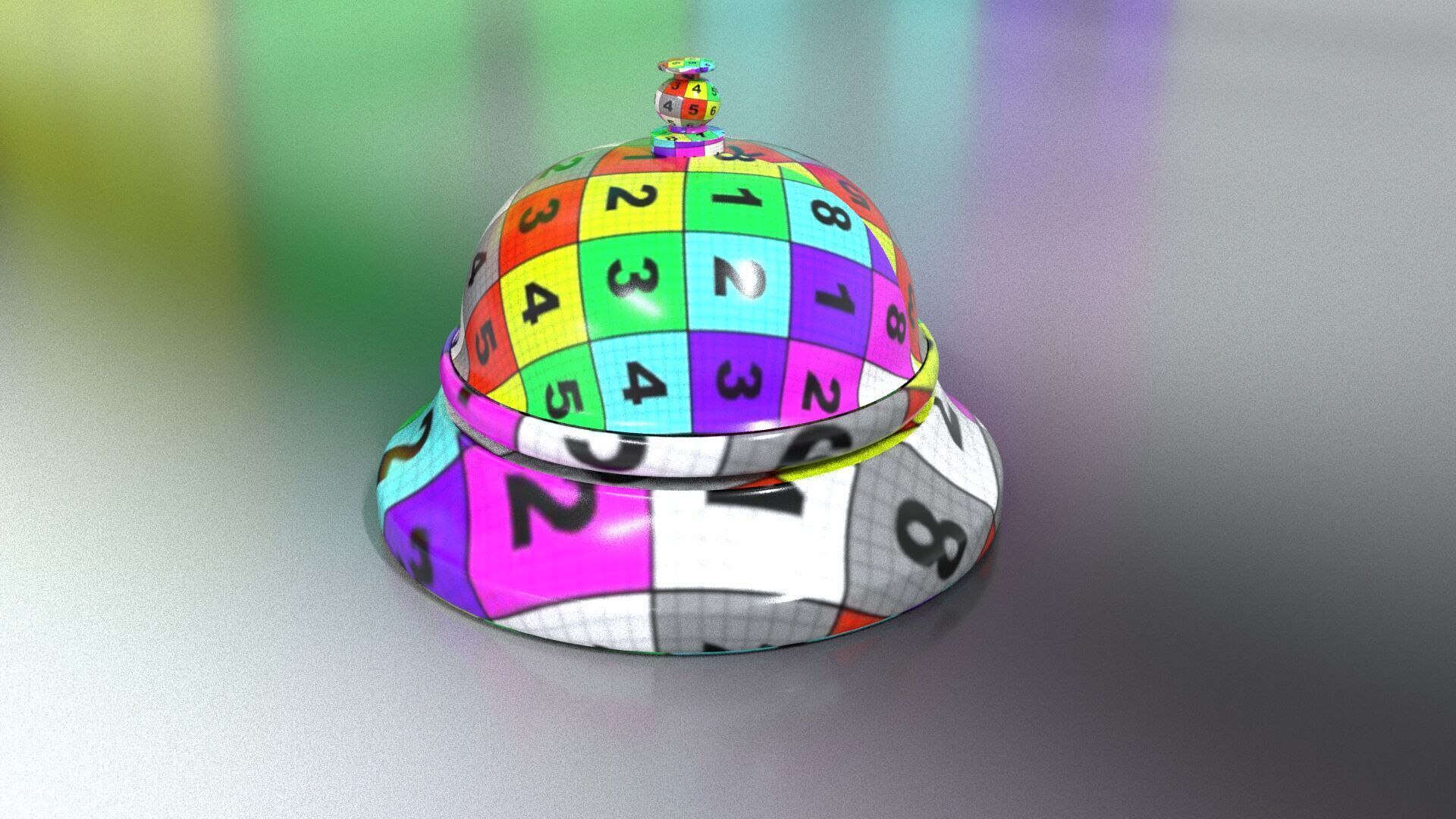 laos Service Bell Low-poly 3D model_12