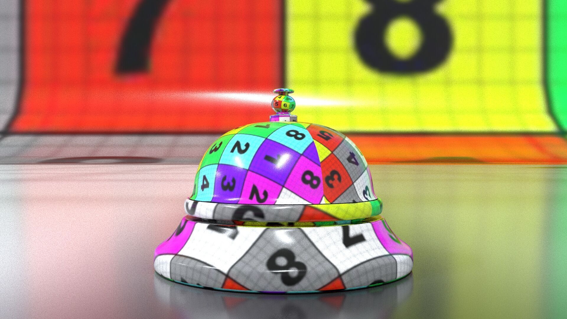 laos Service Bell Low-poly 3D model_11